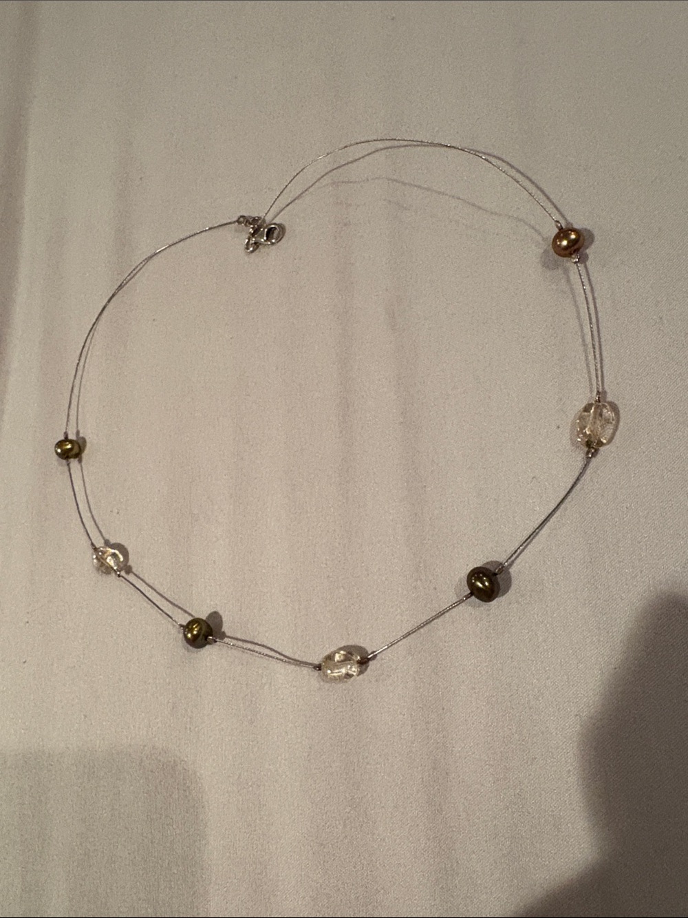 Silpada Delicate Tin Cup Style Necklace on a wire